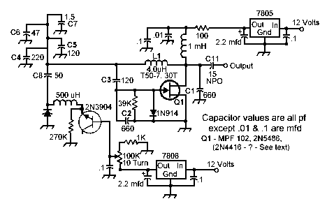 Modified Vacker VFO